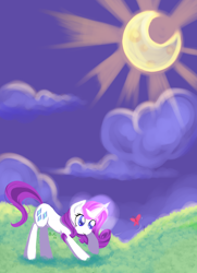 Size: 1450x2000 | Tagged: safe, artist:renaifoxi, rarity, butterfly, pony, unicorn, female, mare, purple mane, solo, white coat