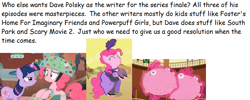 Size: 812x325 | Tagged: safe, pinkie pie, earth pony, pony, comic sans, female, mare, meta, pink coat, pink mane, text