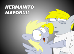 Size: 550x400 | Tagged: safe, artist:benja, derpy hooves, pegasus, pony, ask-ask-the-ponies, female, kluxy, mare, pony racista, spanish, tumblr