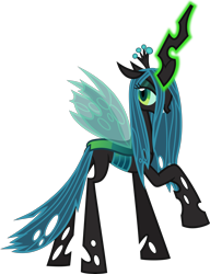 Size: 5000x6524 | Tagged: safe, artist:lman225, queen chrysalis, changeling, changeling queen, absurd resolution, magic, simple background, solo, transparent background, vector