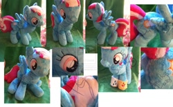 Size: 1136x703 | Tagged: safe, artist:sukir, rarity, spring step, sunlight spring, sunset shimmer, irl, photo, plot, plushie, solo, wristband