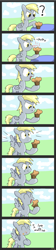 Size: 1466x6551 | Tagged: safe, artist:041744, derpy hooves, pegasus, pony, comic, female, mare, muffin, that pony sure does love muffins