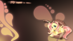 Size: 1920x1080 | Tagged: safe, artist:romus91, artist:soukitsubasa, fluttershy, pegasus, pony, bunny ears, clothes, stockings, wallpaper