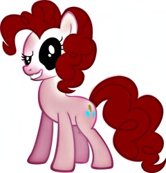 Size: 1280x1332 | Tagged: safe, pinkie pie, earth pony, pony, solo, zalgo