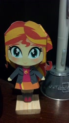 Size: 1836x3264 | Tagged: safe, artist:eljoeydesigns, artist:wryte, sunset shimmer, equestria girls, clothes, papercraft, solo