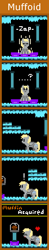 Size: 270x1385 | Tagged: safe, artist:zztfox, derpy hooves, pegasus, pony, comic, crossover, female, mare, metroid, muffin, pixel art
