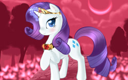 Size: 1280x800 | Tagged: safe, artist:blossomppg, rarity, pony, unicorn, female, horn, mare, solo, white coat