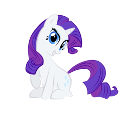 Size: 800x722 | Tagged: safe, artist:nervoix, rarity, pony, unicorn, female, looking at you, mare, simple background, sitting, smiling, solo, transparent background