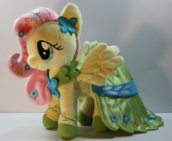 Size: 1000x819 | Tagged: safe, artist:babylondonstar, fluttershy, clothes, dress, gala dress, irl, photo, plushie