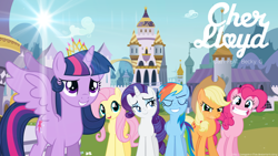 Size: 1920x1080 | Tagged: safe, artist:penguinsn1fan, artist:stabzor, artist:theshadowstone, derpibooru import, applejack, fluttershy, pinkie pie, rainbow dash, rarity, twilight sparkle, twilight sparkle (alicorn), alicorn, earth pony, pegasus, pony, unicorn, becky g, cher lloyd, mane six, oath