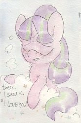 Size: 696x1049 | Tagged: safe, artist:slightlyshade, starlight glimmer, pony, unicorn, female, mare, solo, traditional art