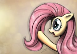 Size: 1404x991 | Tagged: safe, artist:dori-to, fluttershy, pegasus, pony, female, mare, pink mane, solo, yellow coat