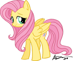 Size: 911x766 | Tagged: safe, artist:omg-chibi, fluttershy, pegasus, pony, signature, simple background, solo, transparent background