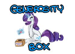 Size: 1794x1300 | Tagged: safe, artist:lucyhikarikitsune, rarity, pony, unicorn, female, generosity, horn, mare, white coat