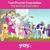 Size: 550x550 | Tagged: safe, derpibooru import, applejack, bulk biceps, derpy hooves, fluttershy, pinkie pie, rainbow dash, rarity, twilight sparkle, twilight sparkle (alicorn), alicorn, earth pony, pegasus, pony, unicorn, rainbow falls, american football, cheerleader pinkie, female, hub logo, hub network, mane six, mare, nfl, seattle seahawks, super bowl, super bowl champions, super bowl xlviii, the hub