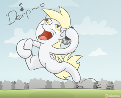 Size: 1507x1223 | Tagged: safe, artist:muffinexplosion, derpy hooves, pegasus, pony, female, mare, microphone