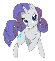 Size: 875x966 | Tagged: safe, artist:shimizu, rarity, pony, unicorn, female, mare, pixiv, purple mane, solo, white coat