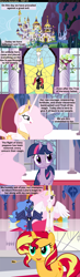 Size: 1120x3810 | Tagged: safe, artist:beavernator, lord tirek, princess celestia, princess luna, sunset shimmer, twilight sparkle, twilight sparkle (alicorn), alicorn, pony, unicorn, comic:end of a generation, alternate ending, comic, s1 luna, stained glass