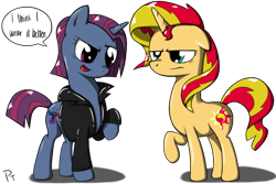 Size: 1500x1000 | Tagged: safe, artist:laffy372, sunset shimmer, oc, pony, unicorn