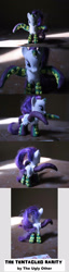 Size: 943x3696 | Tagged: safe, artist:theuglyother, rarity, pony, brushable, custom, irl, photo, tentacles, toy, wat