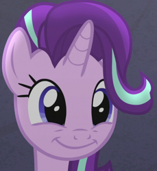 Size: 494x540 | Tagged: safe, screencap, starlight glimmer, pony, unicorn, no second prances, cropped, cute, happy, smiling, solo