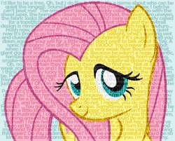 Size: 1280x1030 | Tagged: safe, artist:rinsowaty, fluttershy, pegasus, pony, female, mare, quote, wall of text