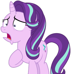 Size: 2433x2538 | Tagged: safe, artist:sketchmcreations, starlight glimmer, pony, unicorn, no second prances, faic, heartbreak, inkscape, open mouth, sad, shocked, simple background, solo, transparent background, vector