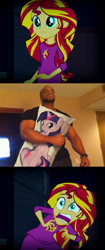 Size: 904x2160 | Tagged: safe, sunset shimmer, twilight sparkle, equestria girls, rainbow rocks, body pillow, exploitable meme, meme, screaming at squick, sunset screamer