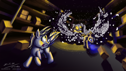 Size: 1920x1080 | Tagged: safe, artist:esuka, derpy hooves, doctor whooves, pegasus, pony, female, mare