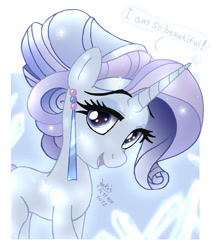 Size: 905x1050 | Tagged: safe, artist:joakaha, rarity, crystal pony, pony, unicorn, the crystal empire, crystal rarity, crystallized, female, looking at you, mare, solo