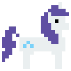 Size: 900x900 | Tagged: safe, artist:skeptic-mousey, rarity, pony, unicorn, 8-bit, pixel art, simple background, sprite, transparent background, vector