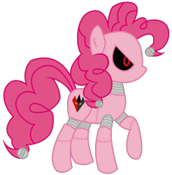 Size: 2310x2346 | Tagged: safe, artist:frankleonhart, pinkie pie, earth pony, pony, robot, simple background, solo, transparent background, vector