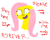 Size: 768x614 | Tagged: safe, artist:atfanmidnightmoon, fluttershy, pegasus, pony, female, mare, yandere, yandershy