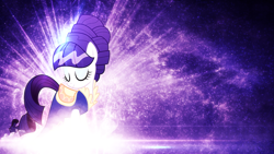 Size: 1024x576 | Tagged: safe, artist:tzolkine, rarity, pony, unicorn, alternate hairstyle, female, horn, mare, solo, wallpaper
