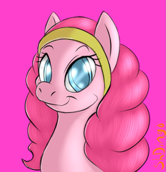 Size: 949x979 | Tagged: safe, artist:shdingo, pinkie pie, earth pony, pony, alternate hairstyle, female, mare, pink coat, pink mane, solo