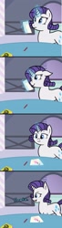 Size: 1077x3981 | Tagged: safe, artist:waywardtrail, artist:zestyoranges, rarity, pony, unicorn, ask ecstatic rarity, tumblr