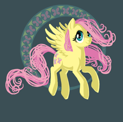 Size: 900x891 | Tagged: safe, artist:dimespin, fluttershy, pegasus, pony, female, lineless, mare, solo