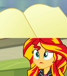 Size: 1223x1378 | Tagged: safe, sunset shimmer, equestria girls, book, exploitable meme, journey book, meme, template