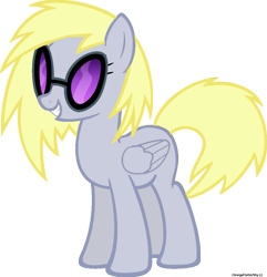 Size: 879x910 | Tagged: safe, artist:flutterderpy, derpy hooves, pegasus, pony, dj derp, dj doo, female, mare, simple background, transparent background, vector