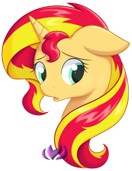 Size: 600x777 | Tagged: safe, artist:raininess, sunset shimmer, pony, unicorn, solo