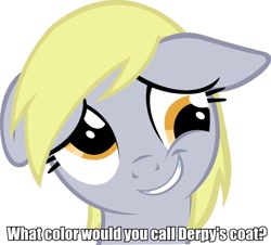 Size: 750x678 | Tagged: safe, derpy hooves, pegasus, pony, female, mare, meta, solo, survey