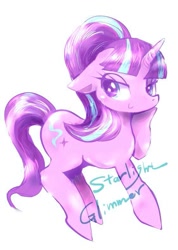 Size: 561x790 | Tagged: safe, artist:osawari64, starlight glimmer, pony, unicorn, female, mare, simple background, smiling, solo, white background