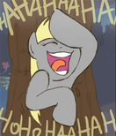 Size: 132x154 | Tagged: safe, derpy hooves, pegasus, pony, female, laughing, mare, reaction image