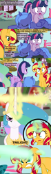 Size: 1120x3780 | Tagged: safe, artist:beavernator, princess celestia, princess luna, sunset shimmer, twilight sparkle, twilight sparkle (alicorn), alicorn, pony, comic:end of a generation, alternate ending, alternate universe, comic, female, mare