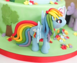 Size: 4132x3357 | Tagged: safe, derpibooru import, rainbow dash, pegasus, pony, cake, food, food art, irl, photo