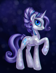 Size: 1443x1900 | Tagged: safe, artist:nyarmarr, rarity, crystal pony, pony, unicorn, crystallized, female, mare, solo