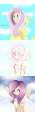 Size: 223x750 | Tagged: safe, fluttershy, clothes, dress, humanized, redraw, winged humanization