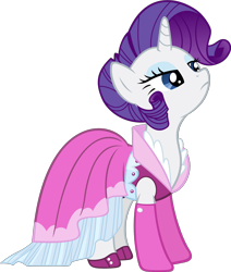 Size: 2000x2355 | Tagged: safe, artist:ocarina0ftimelord, rarity, pony, unicorn, too many pinkie pies, clothes, dress, simple background, solo, transparent background, vector