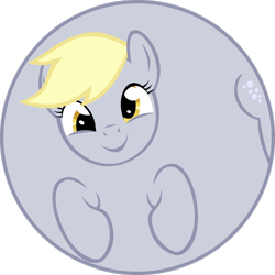 Size: 900x900 | Tagged: safe, artist:up1ter, derpy hooves, pegasus, pony, balloon, circle tool, female, inflation, mare, round, simple background, solo, sphere ponies, transparent background, vector, wat