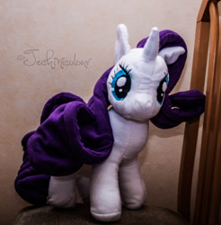 Size: 1024x1041 | Tagged: safe, artist:yuukon, rarity, pony, irl, photo, plushie, solo